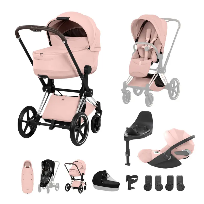 Cybex Priam Ultimate Accessory Bundle - Style Collection In Peach Pink 6