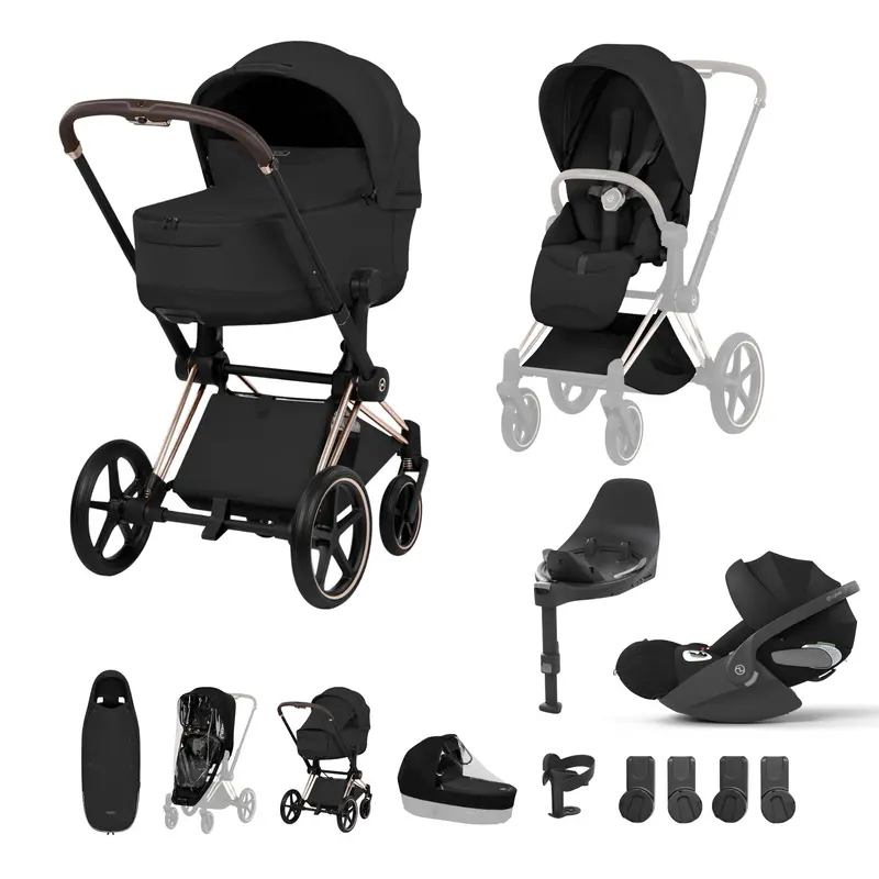 Cybex Priam Ultimate Accessory Bundle - Style Collection In Sepia Black 1