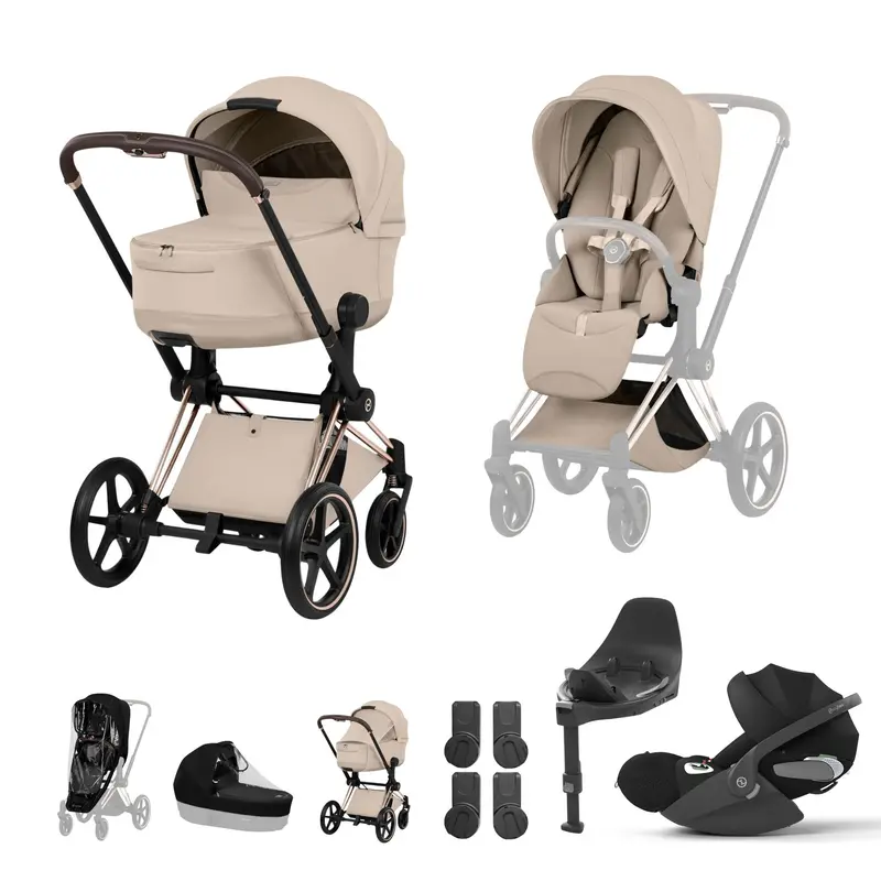 Cybex Priam Ultimate Bundle - Style Collection In Cozy Beige 1