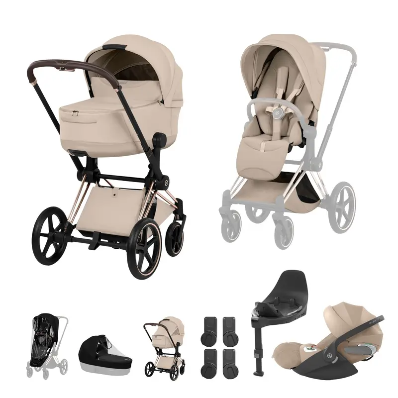 Cybex Priam Ultimate Bundle - Style Collection In Cozy Beige 2