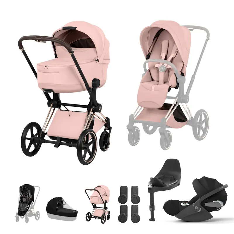 Cybex Priam Ultimate Bundle - Style Collection In Peach Pink 1