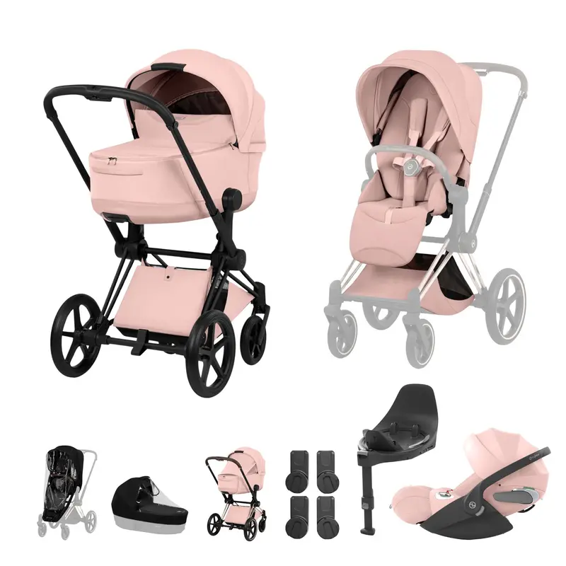 Cybex Priam Ultimate Bundle - Style Collection In Peach Pink 4