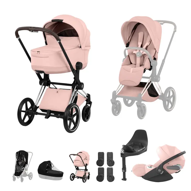 Cybex Priam Ultimate Bundle - Style Collection In Peach Pink 6