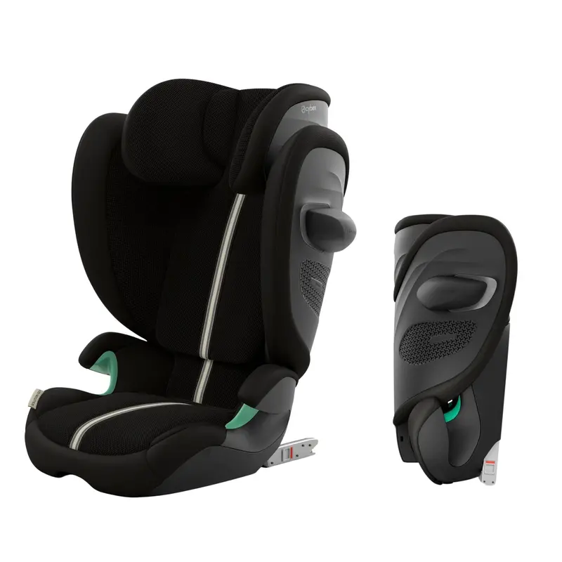 Cybex Solution G2 Plus I-Fix Highback Booster In Moon Black 1
