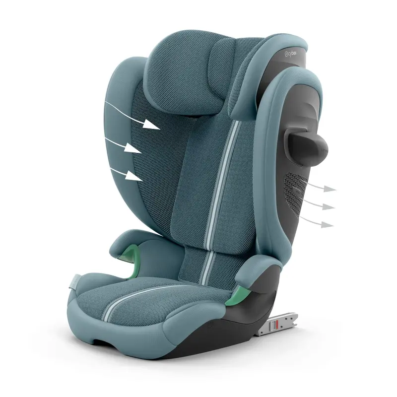 Cybex Solution G2 Plus I-Fix Highback Booster In Stormy Blue 2
