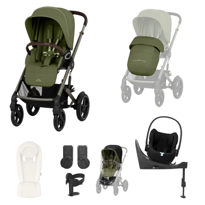 Cybex Talos S Lux 10 Piece Bundle With Cloud T In Moss Green 1
