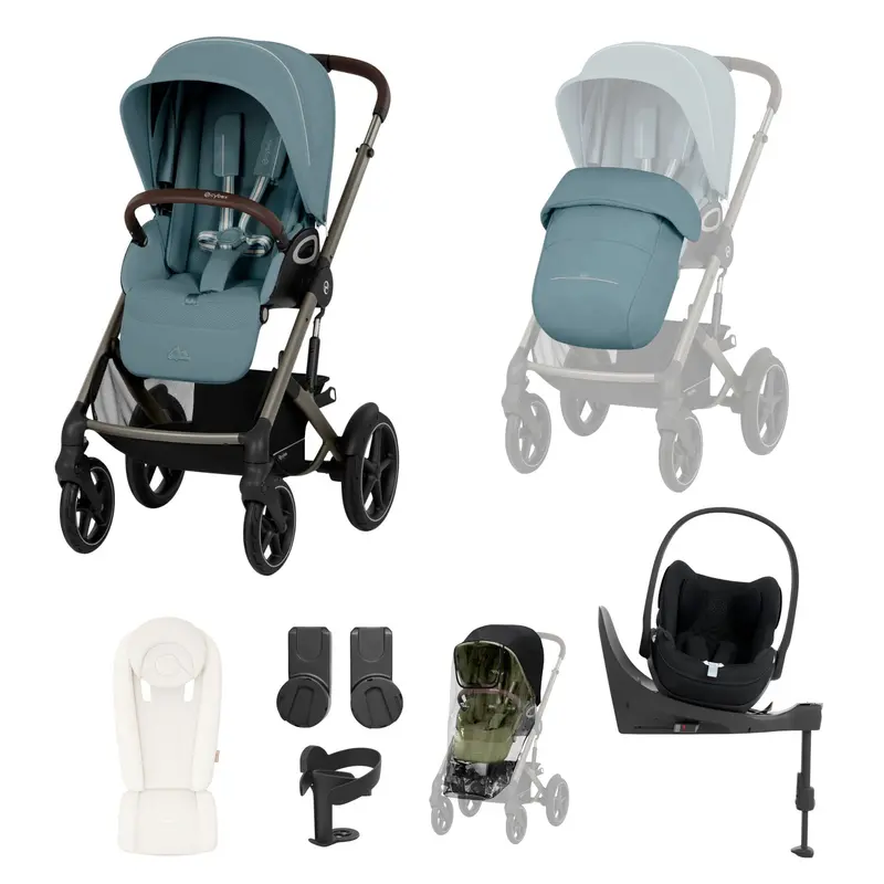Cybex Talos S Lux 10 Piece Bundle With Cloud T In Stormy Blue 1