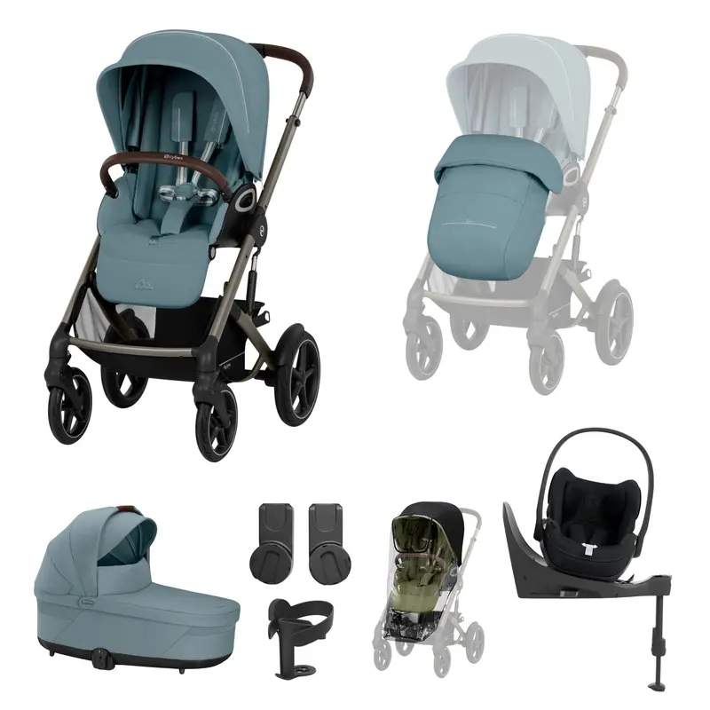 Cybex Talos S Lux 10 Piece Bundle With Cloud T In Stormy Blue 2