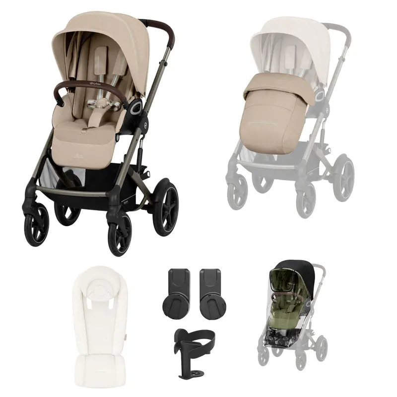 Cybex Talos S Lux 8 Piece Bundle In Almond Beige 1