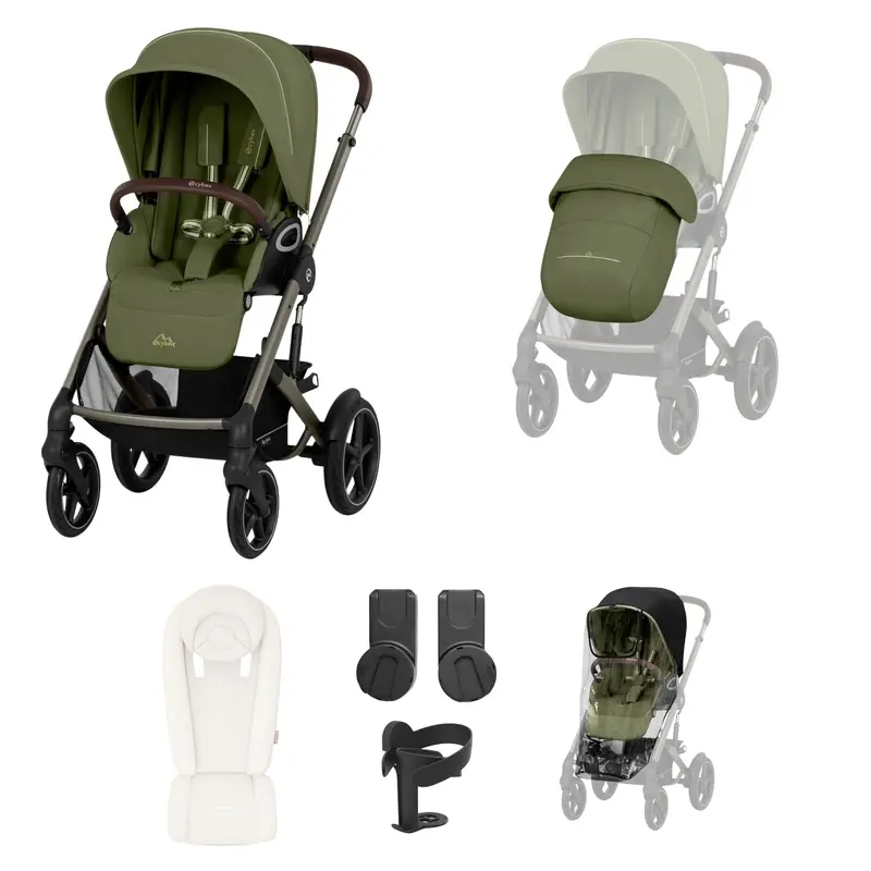 Cybex Talos S Lux 8 Piece Bundle In Moss Green 1