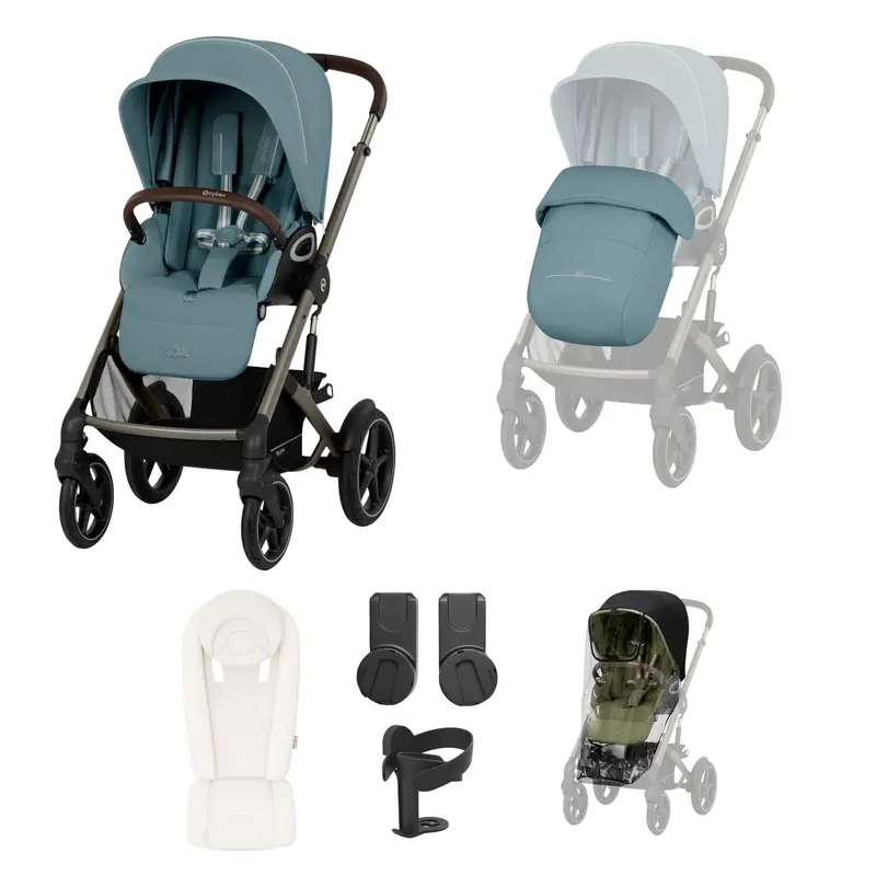 Cybex Talos S Lux 8 Piece Bundle In Stormy Blue 1