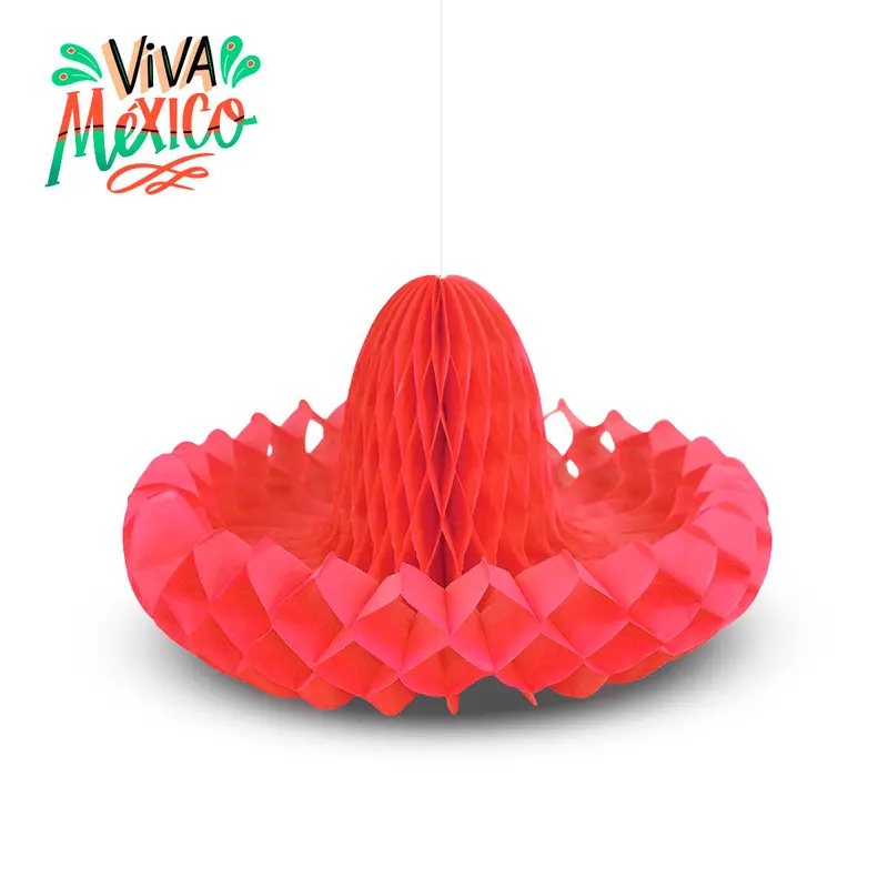 Decoración Colgante Con Diseño De Sombrero Color Rojo 2