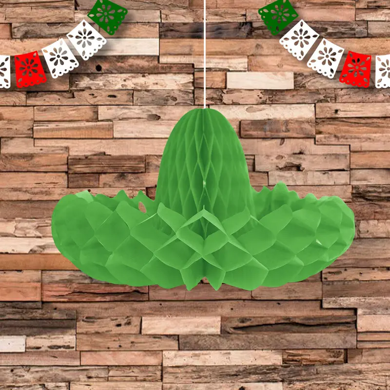 Decoración Colgante Con Diseño De Sombrero Color Verde 1