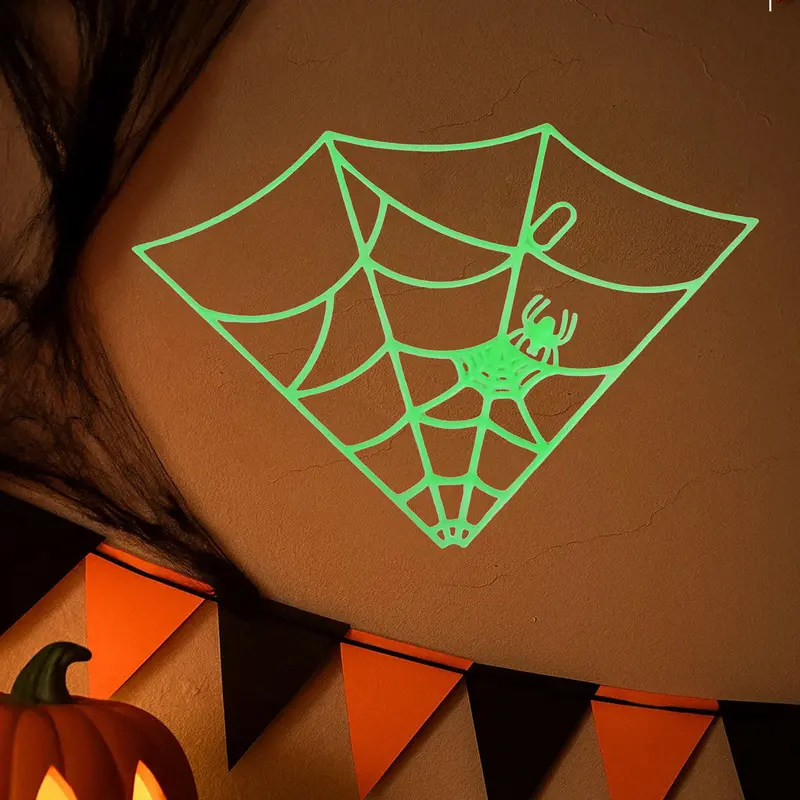 Decoración Colgante Con Diseño De Telaraña, Fosforescente 1