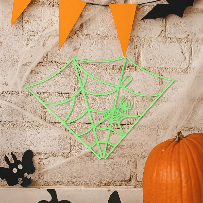 Decoración Colgante Con Diseño De Telaraña, Fosforescente 2