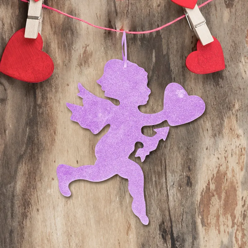 Decoración Colgante De Cupido, Color Morado 2