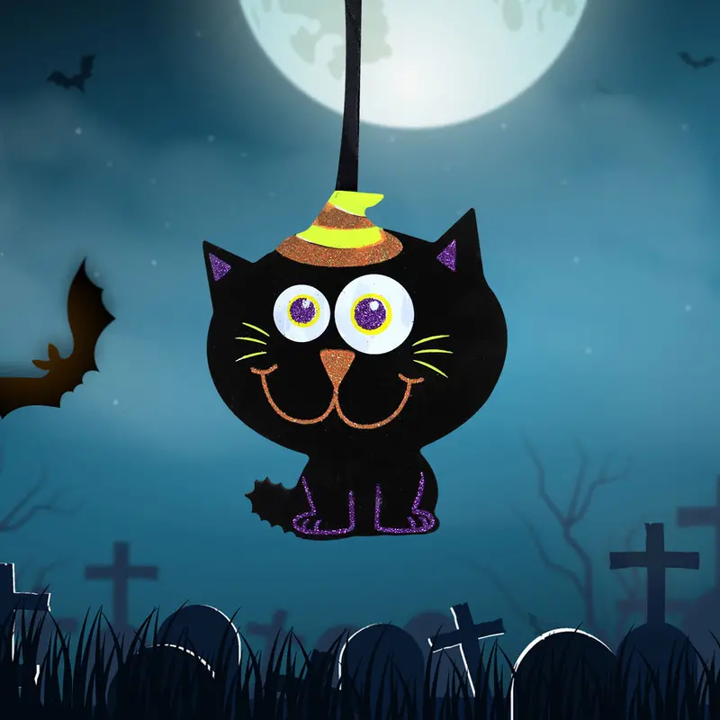 Decoración Colgante De Gato Para Hallloween 1