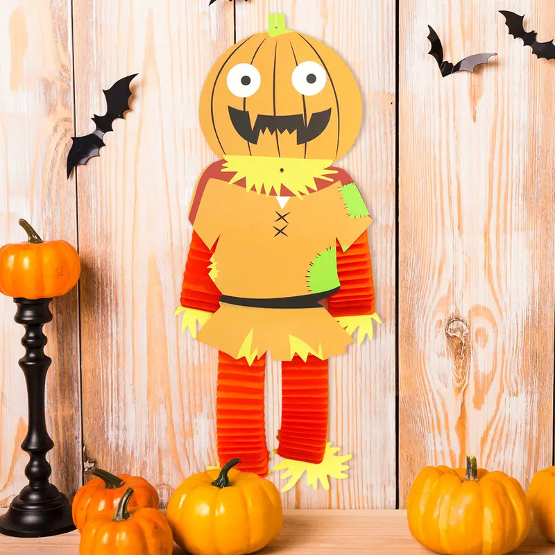 Decoración Colgante De Papel Con Diseño De Calabaza 2