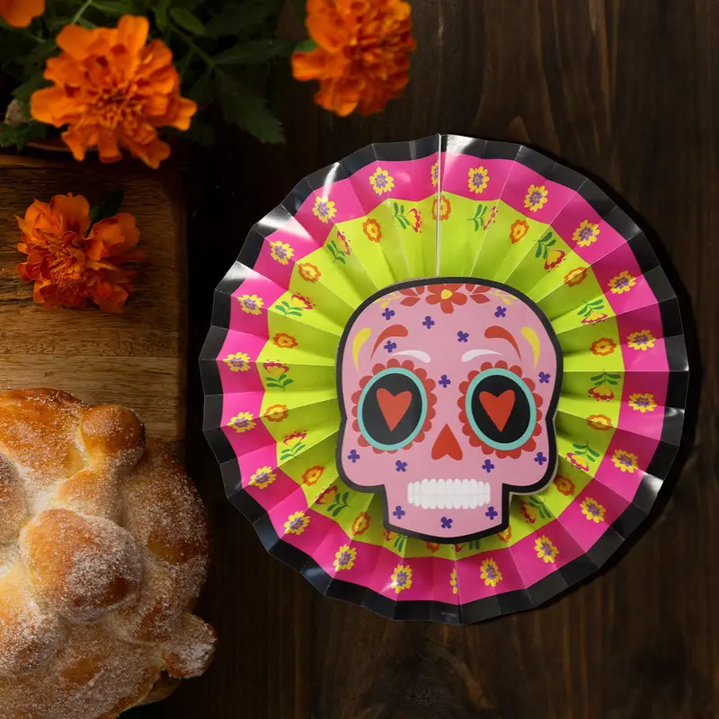 Decoración Colgante De Papel Con Diseño De Calavera Color Rosa 2