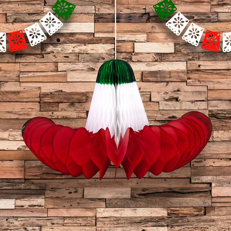 Decoración Colgante De Sombrero Tricolor Para Fiestas Patrias 1