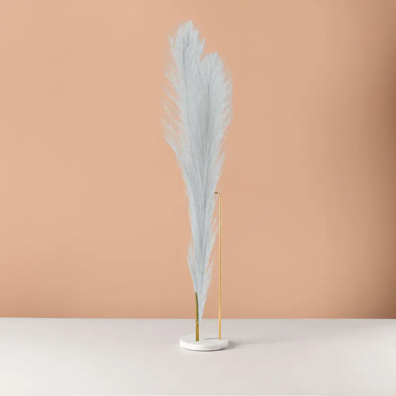 Decoración De Hierba De Pampa Sintética, Color Blanco 2