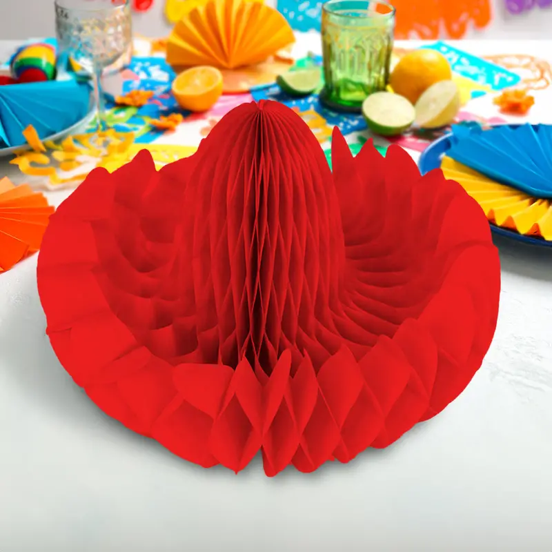Decoración De Papel, Fiestas Patrias, Color Rojo 1
