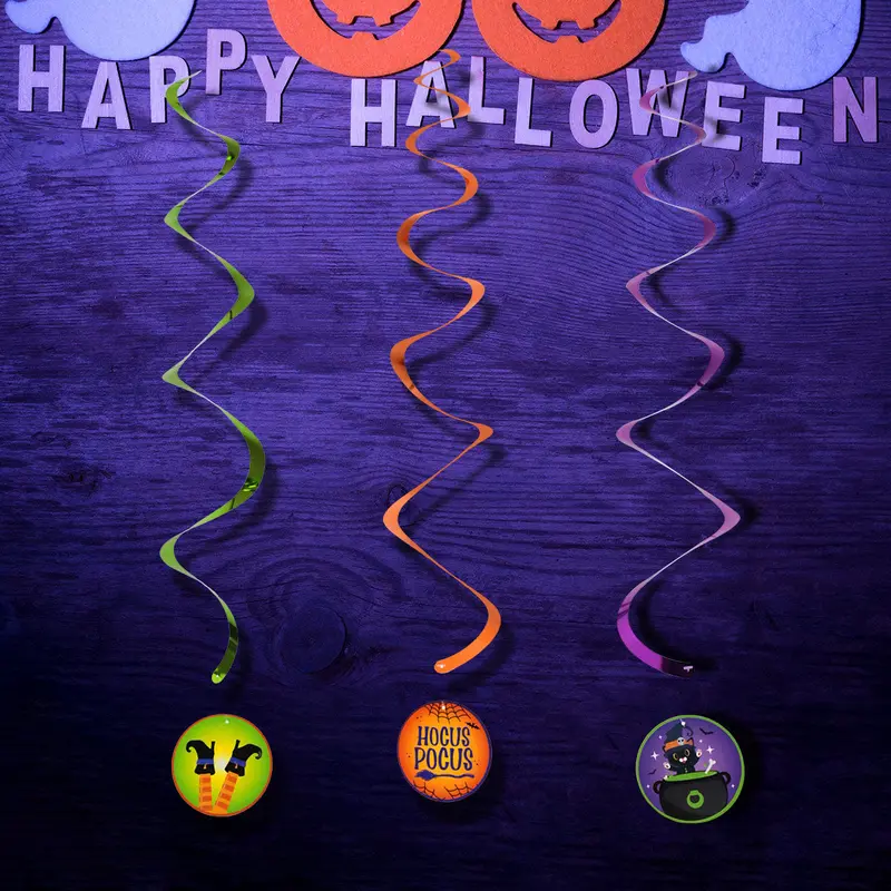 Decoración En Espiral Para Halloween, 3 Piezas 1