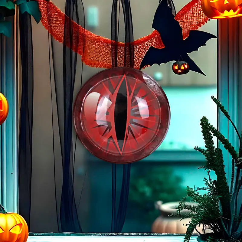 Decoración En Forma De Ojo Color Rojo 1
