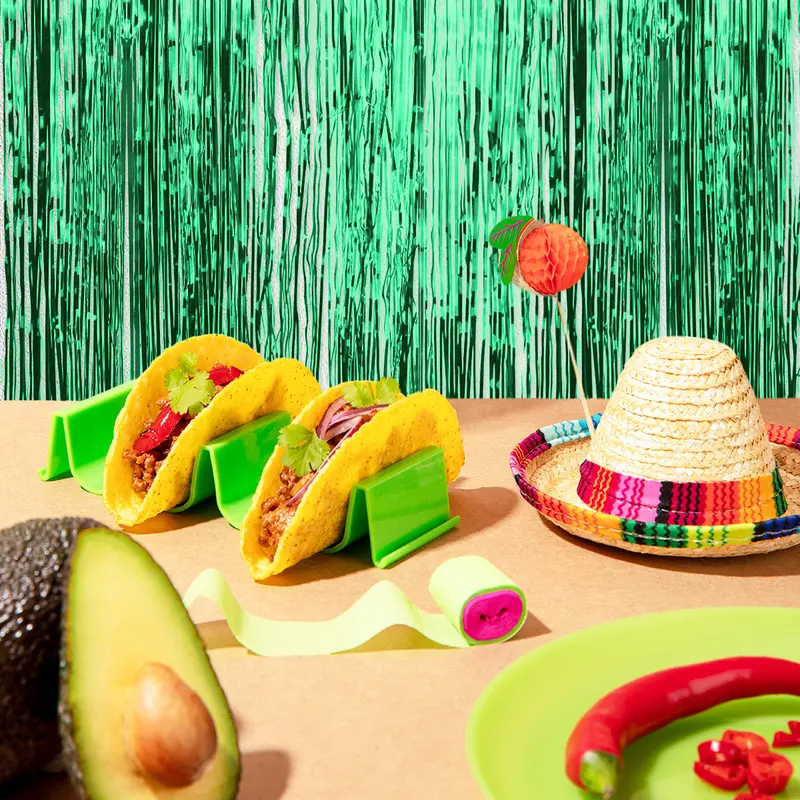 Decoración Metálica Color Verde Para Fiestas Patrias 1