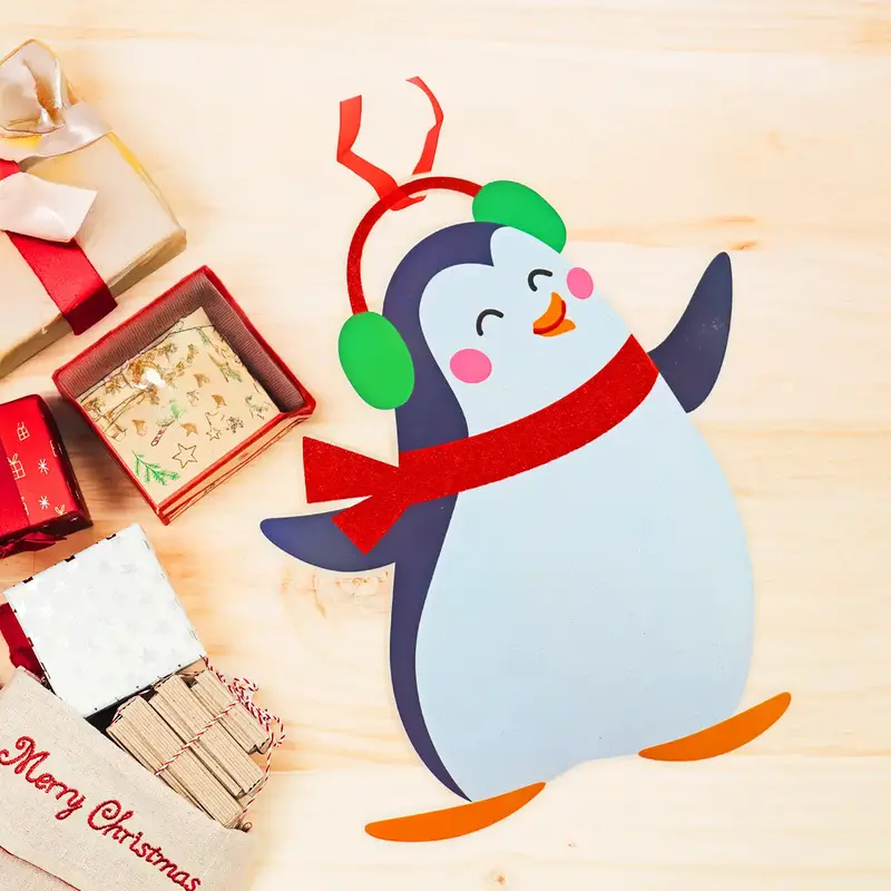 Decoración Navideña De Papel, Pingüino 2