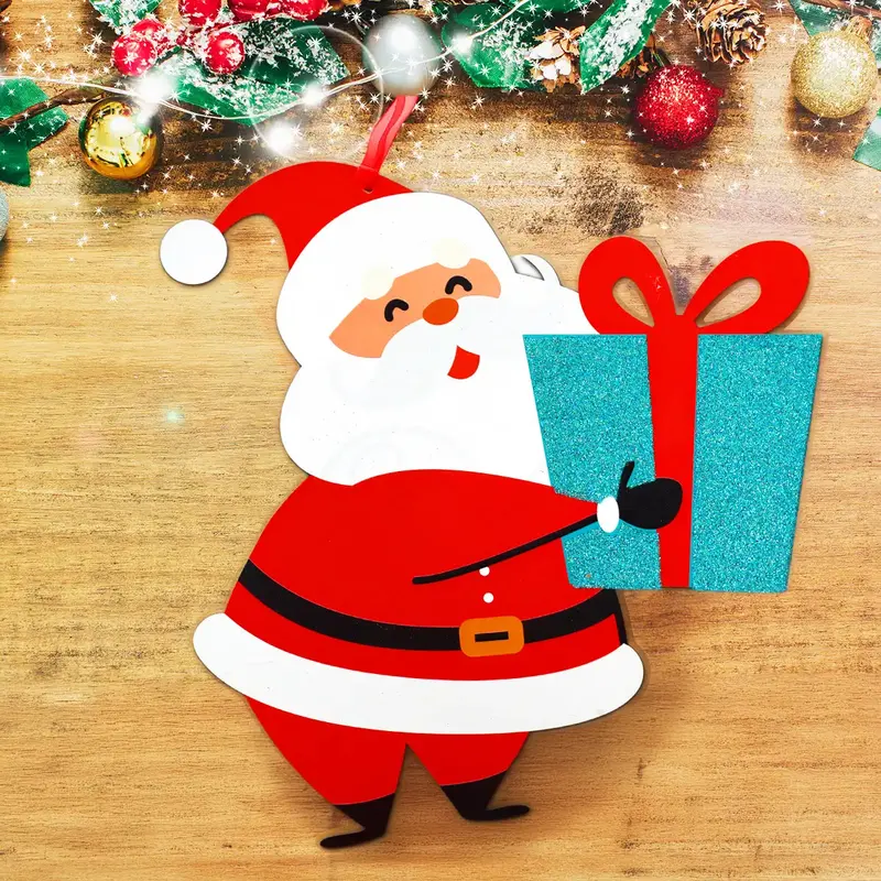 Decoración Navideña De Papel, Santa 1