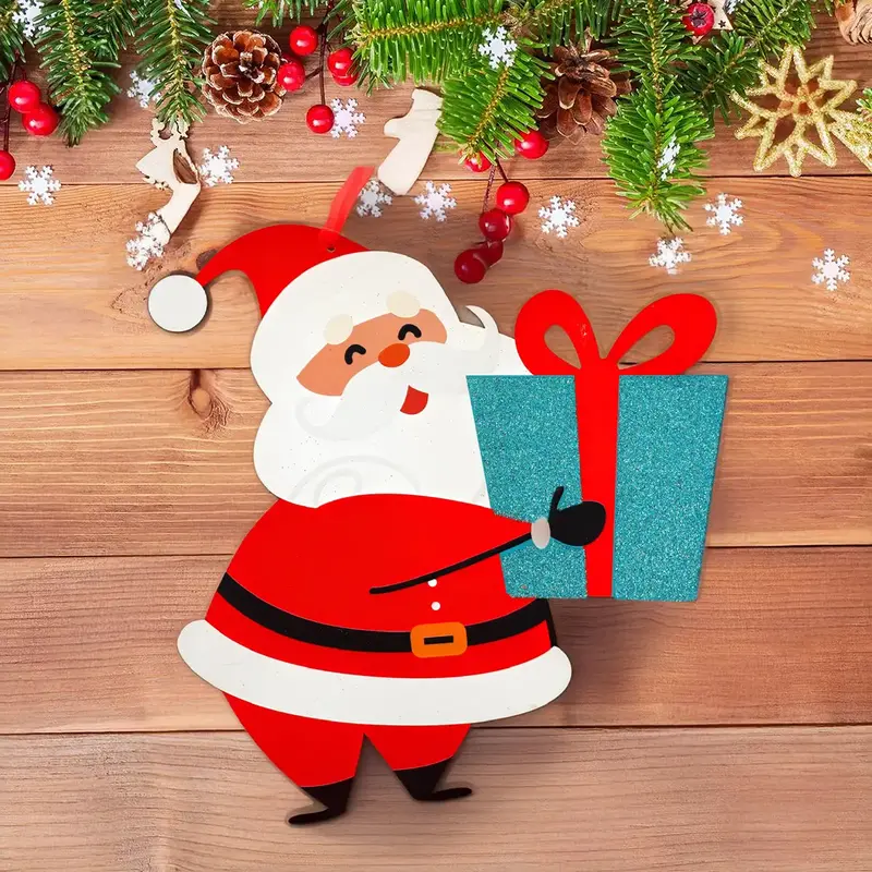 Decoración Navideña De Papel, Santa 2
