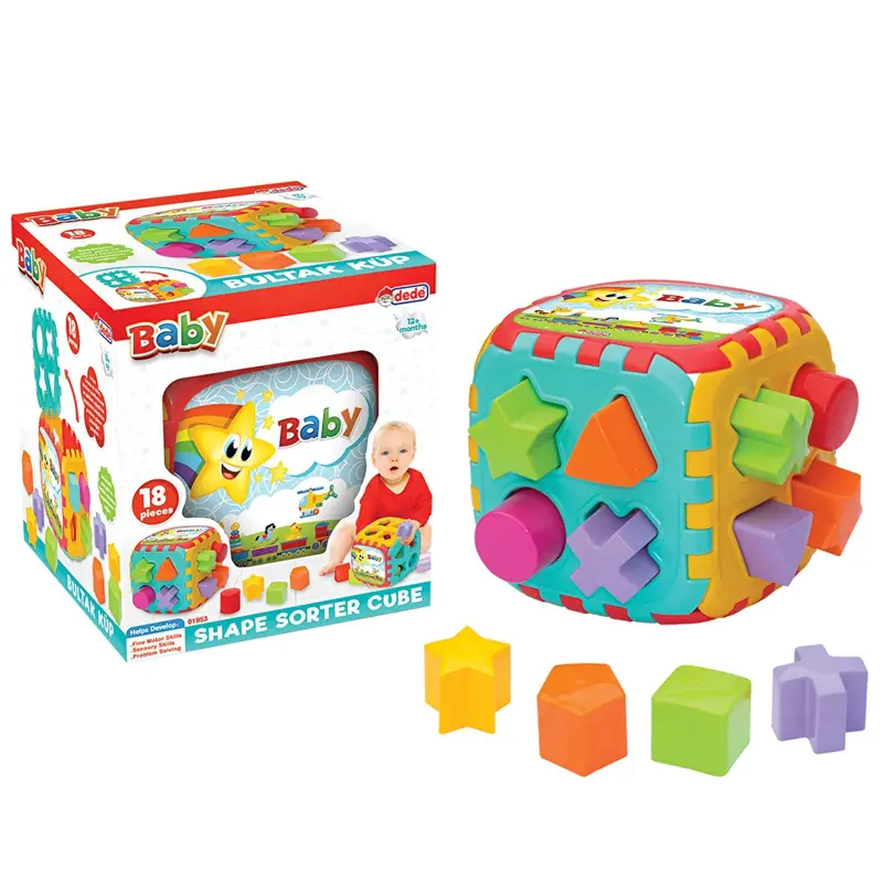 Dede Baby Puzzle Big Shape Sorter Cube 1