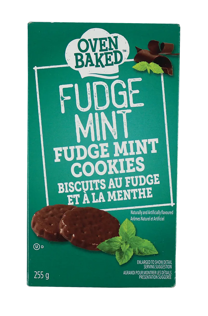 Deliciosas Galletas Cubiertas De Dulce De Menta Ovenbaked 255G 1