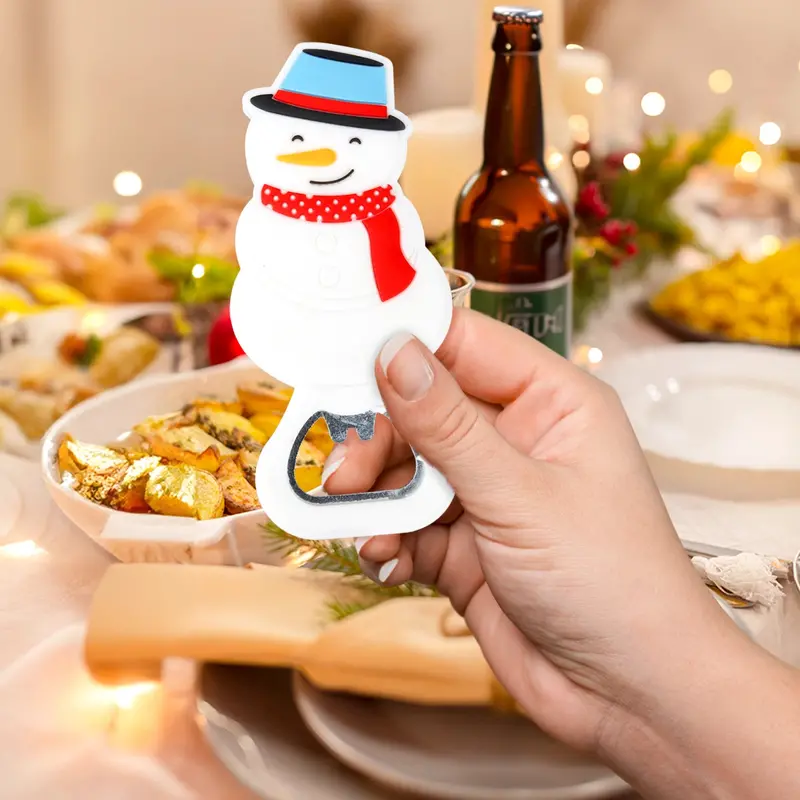 Destapador De Bebidas, Muñeco De Nieve 1