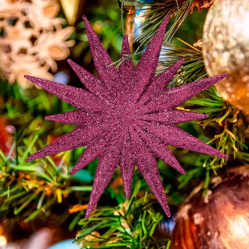 Destello, Ornamento Navideño, Color Fucsia 1