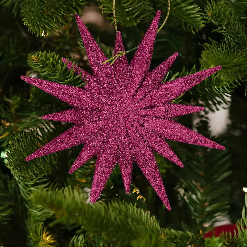 Destello, Ornamento Navideño, Color Fucsia 2
