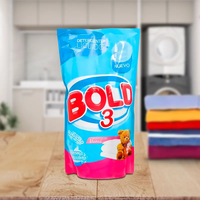 Detergente Líquido Bold 3 Cariñitos De Mamá 800Ml 1