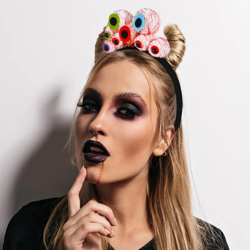 Diadema Con Ojos De Colores Para Disfraz 1