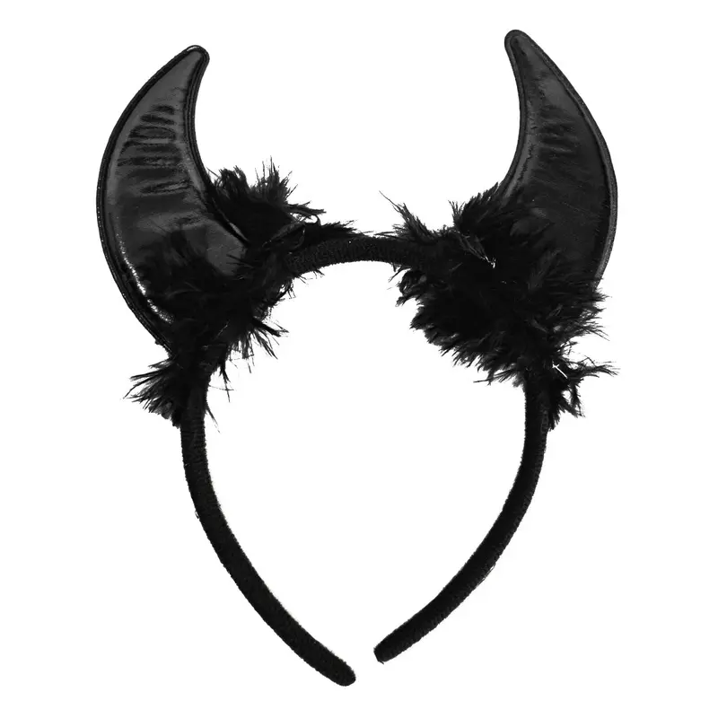 Diadema Con Orejas De Diablo Color Negro 2