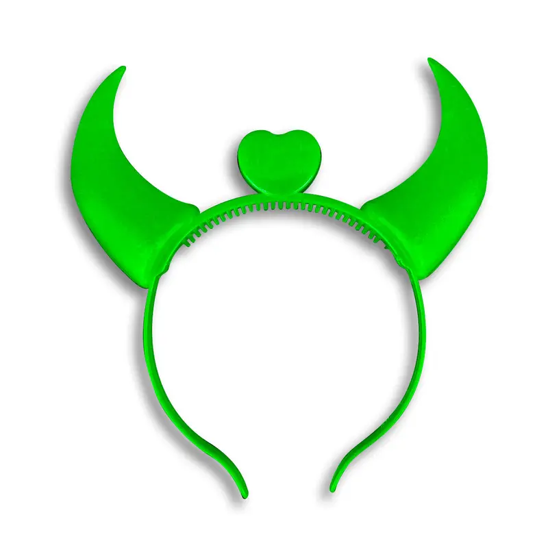 Diadema De Diablo Para Halloween Color Verde 2