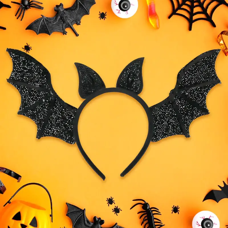 Diadema De Murciélago, Halloween, Color Negro 2