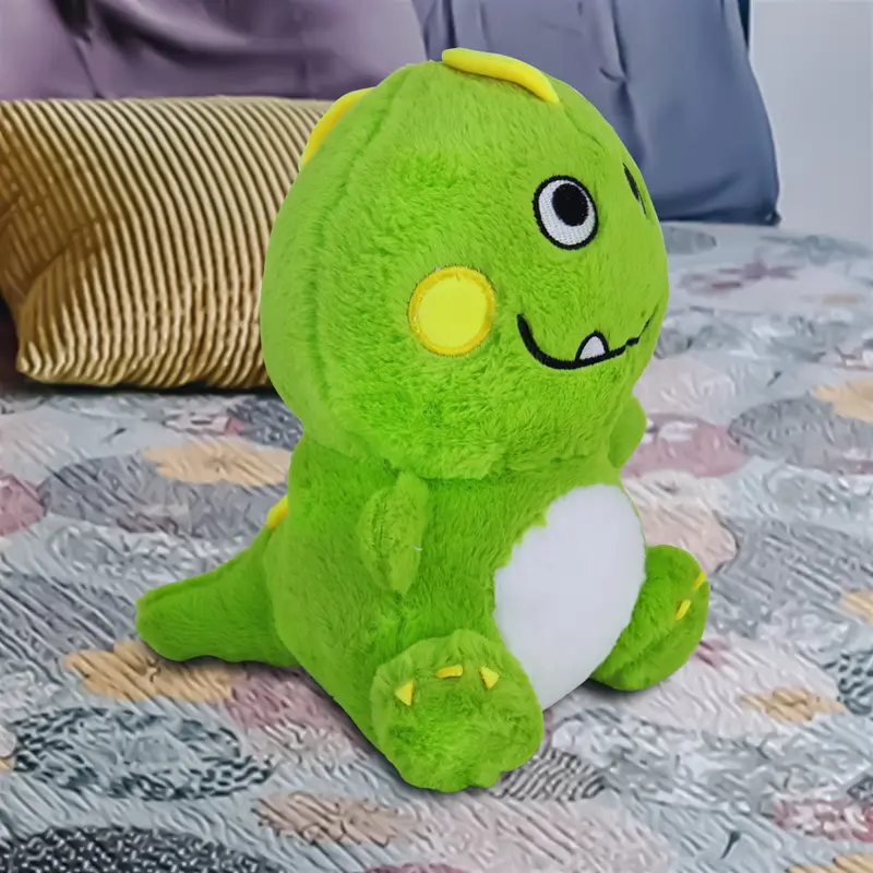 Dinosaurio De Peluche Color Verde, 28Cm 2