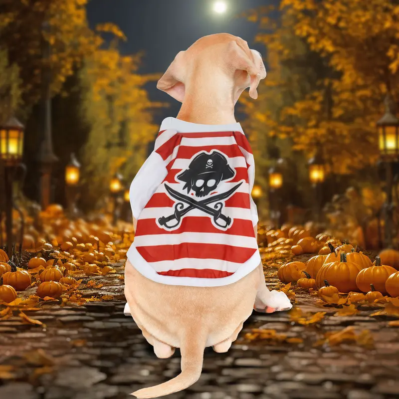 Disfraz Con Diseño De Pirata Para Mascota 2