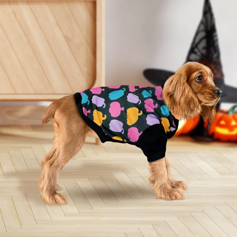 Disfraz Con Estampado De Calabacitas Para Mascota 1