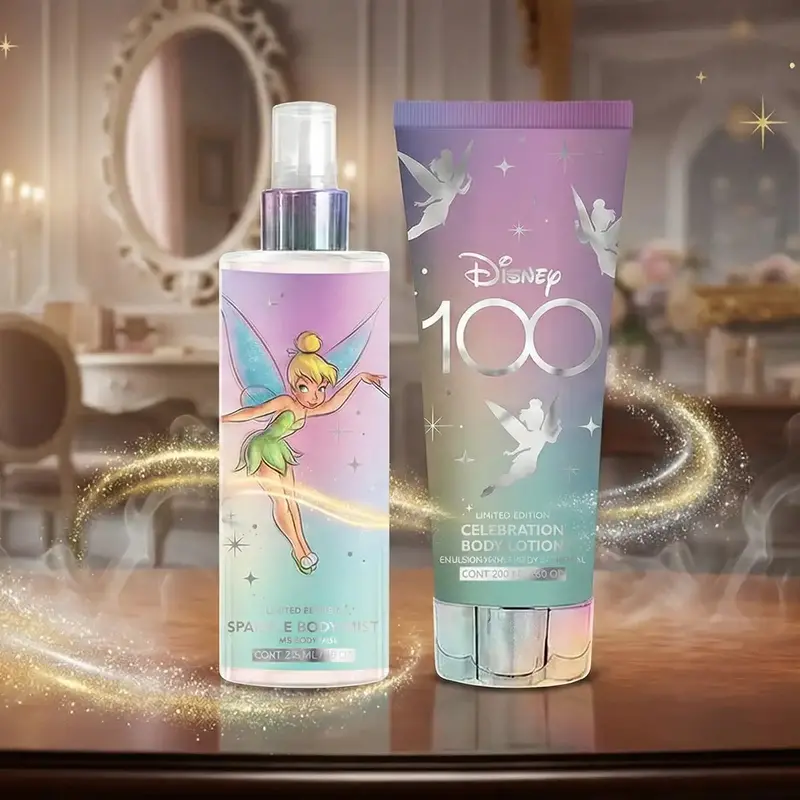 Disney 100, Set De Fragancia Corporal + Crema Humectante, Edición Campanita 1