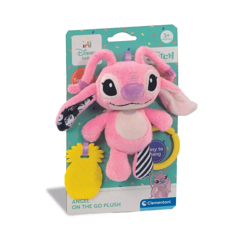 Disney Baby-Angel Soft Rattle Travel Plush 1