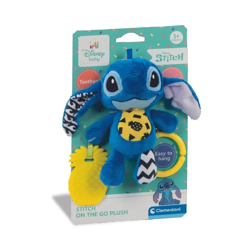 Disney Baby-Stitch Soft Rattle Travel Plush 1