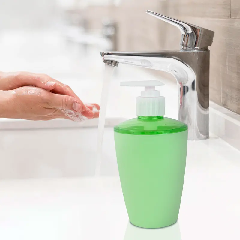 Dispensador De Jabón Líquido Color Lima 300 Ml. 1
