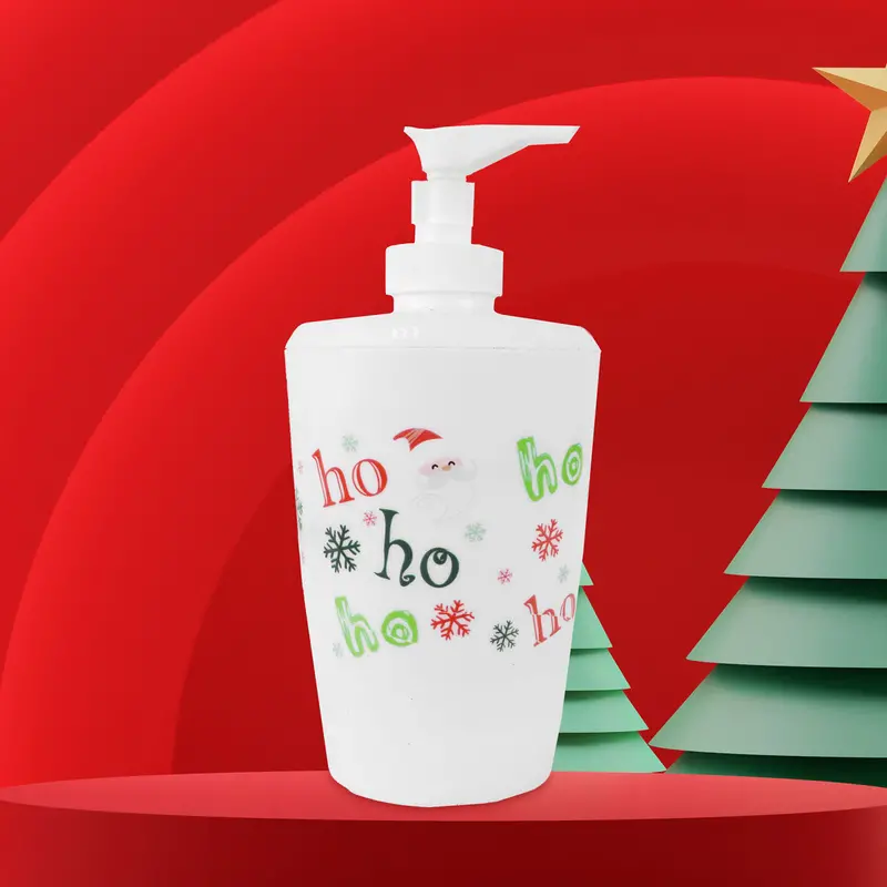 Dispensador De Jabón Líquido Con Diseño De Navideño 1